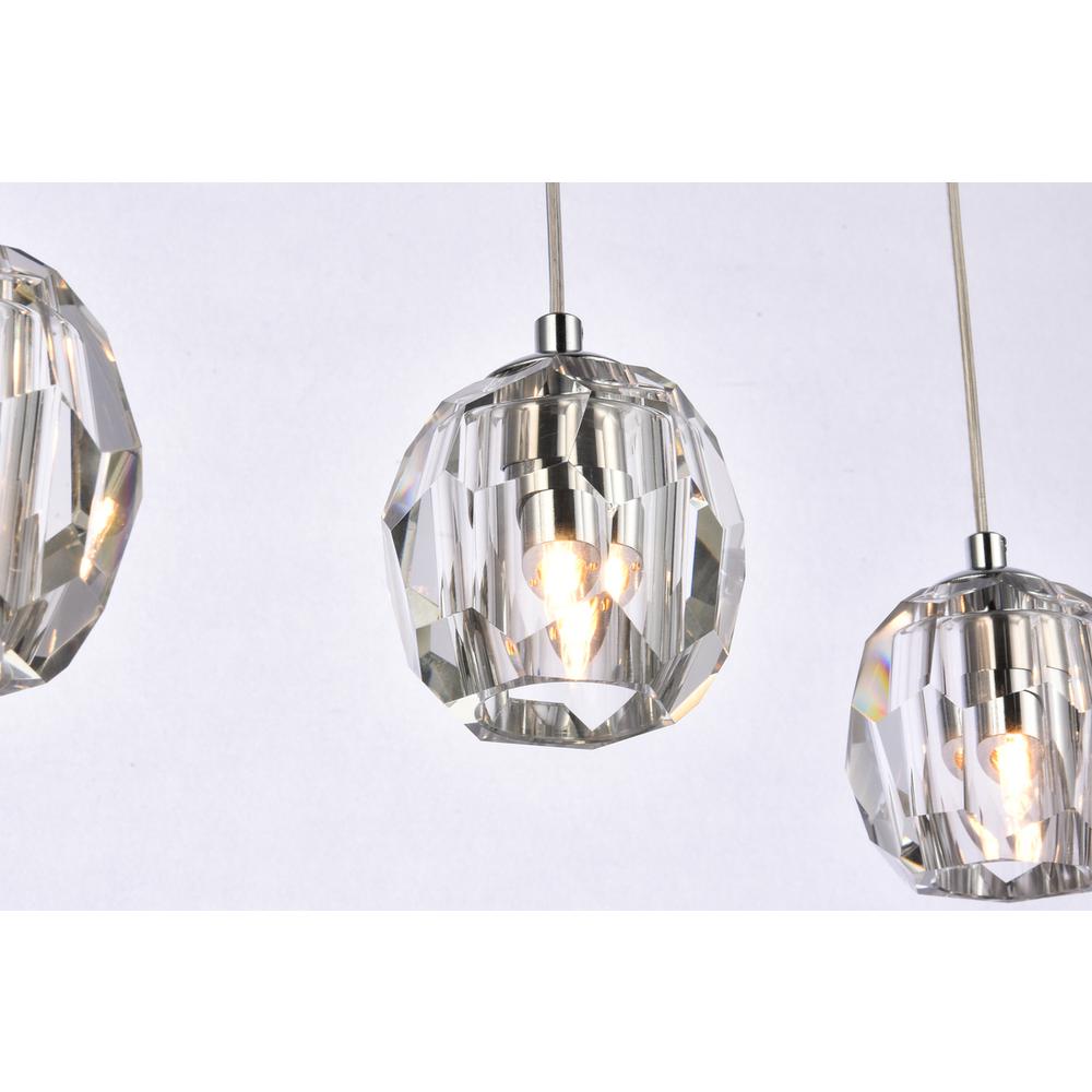 Eren 5 lights Chrome pendant. Picture 3