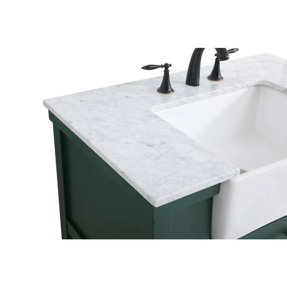 36 inch Single bathroom vanity in green. Picture 11