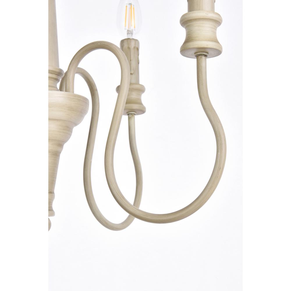 Flynx 4 lights pendant in weathered dove. Picture 5