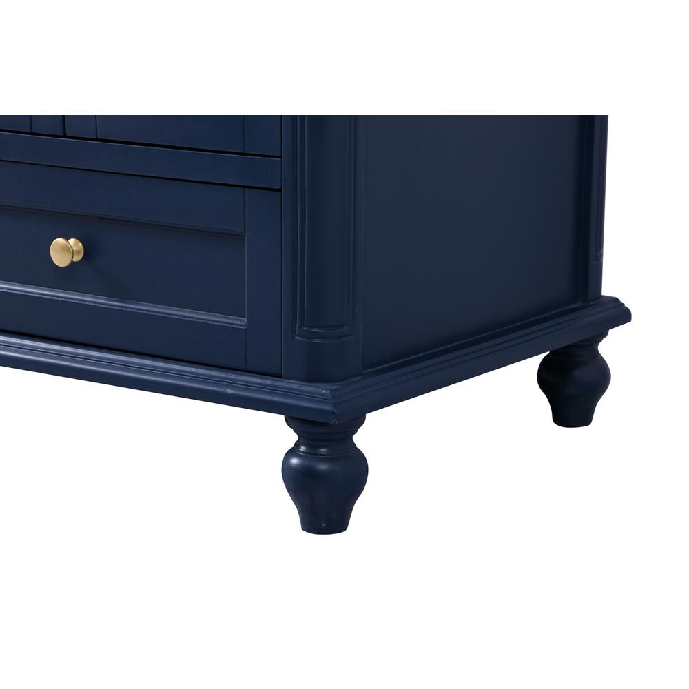 48 inch Single bathroom vanity in blue. Picture 13