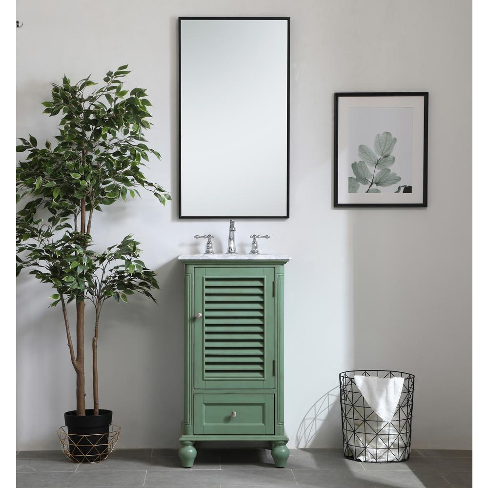 19 inch Single Bathroom Vanity in Vintage Mint. Picture 6