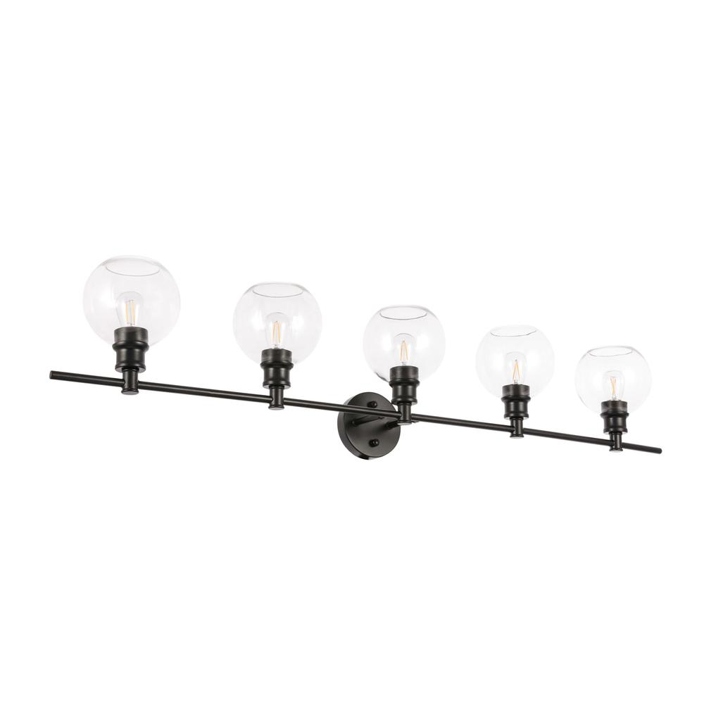 Collier 5 light Black and Clear glass Wall sconce. Picture 5