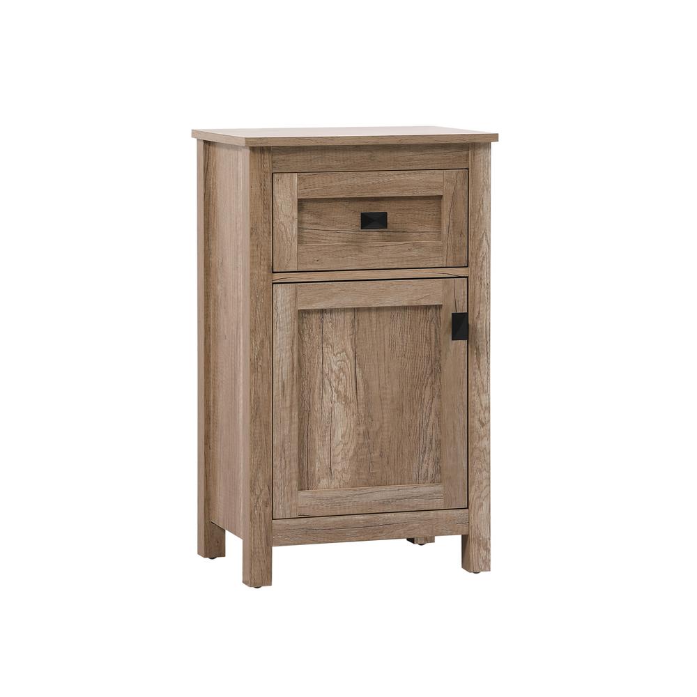 18 Inch Wide Bathroom Storage Freedstanding Cabinet In Natural Oak. Picture 13