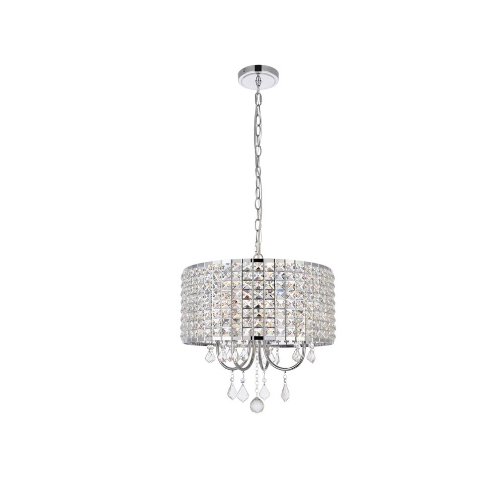 Elise 17 inch pendant in chrome. Picture 1