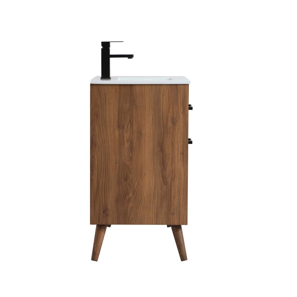 24 inch bathroom vanity in walnut brown. Picture 13
