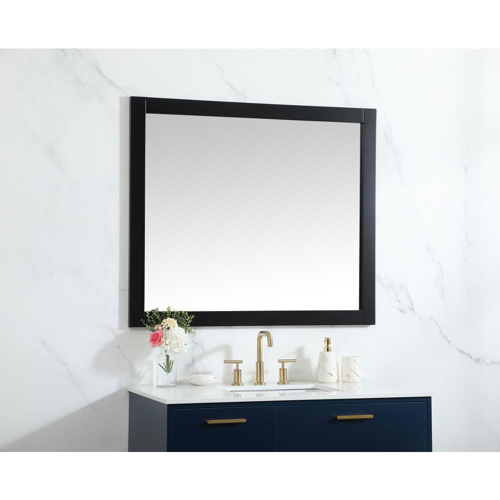 Aqua vanity mirror 42x36 inch in black. Picture 2
