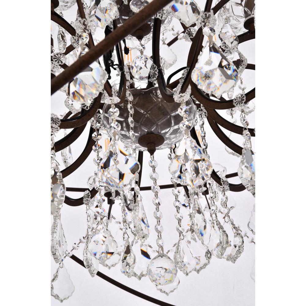 Geneva 18 light Rustic Intent Chandelier Clear Royal Cut crystal. Picture 3
