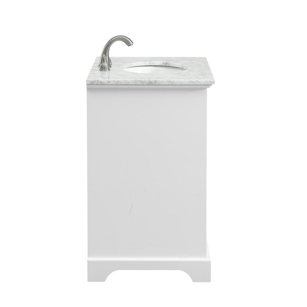30 In. Single Bathroom Vanity Set In White. Picture 7