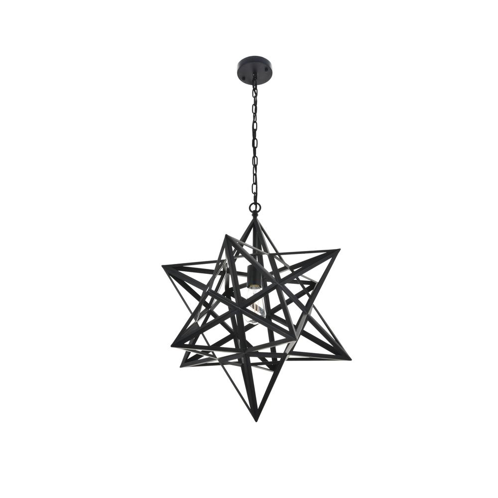 Nocturne 1 light black Pendant. Picture 7