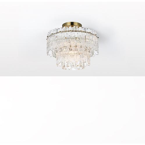 Emilia 15 inch Flush Mount Light  in Satin Gold. Picture 7