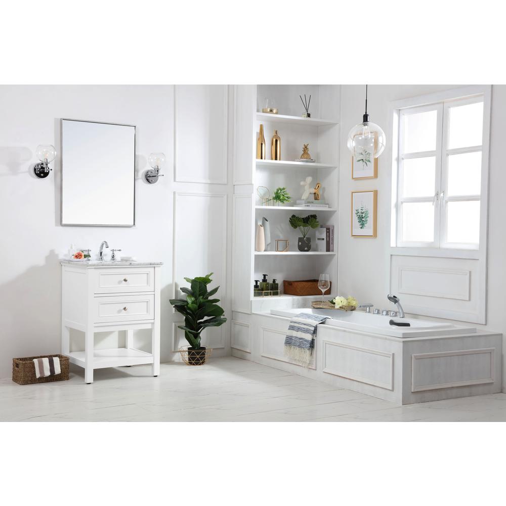 42 in. Single bathroom vanity set in White. Picture 9