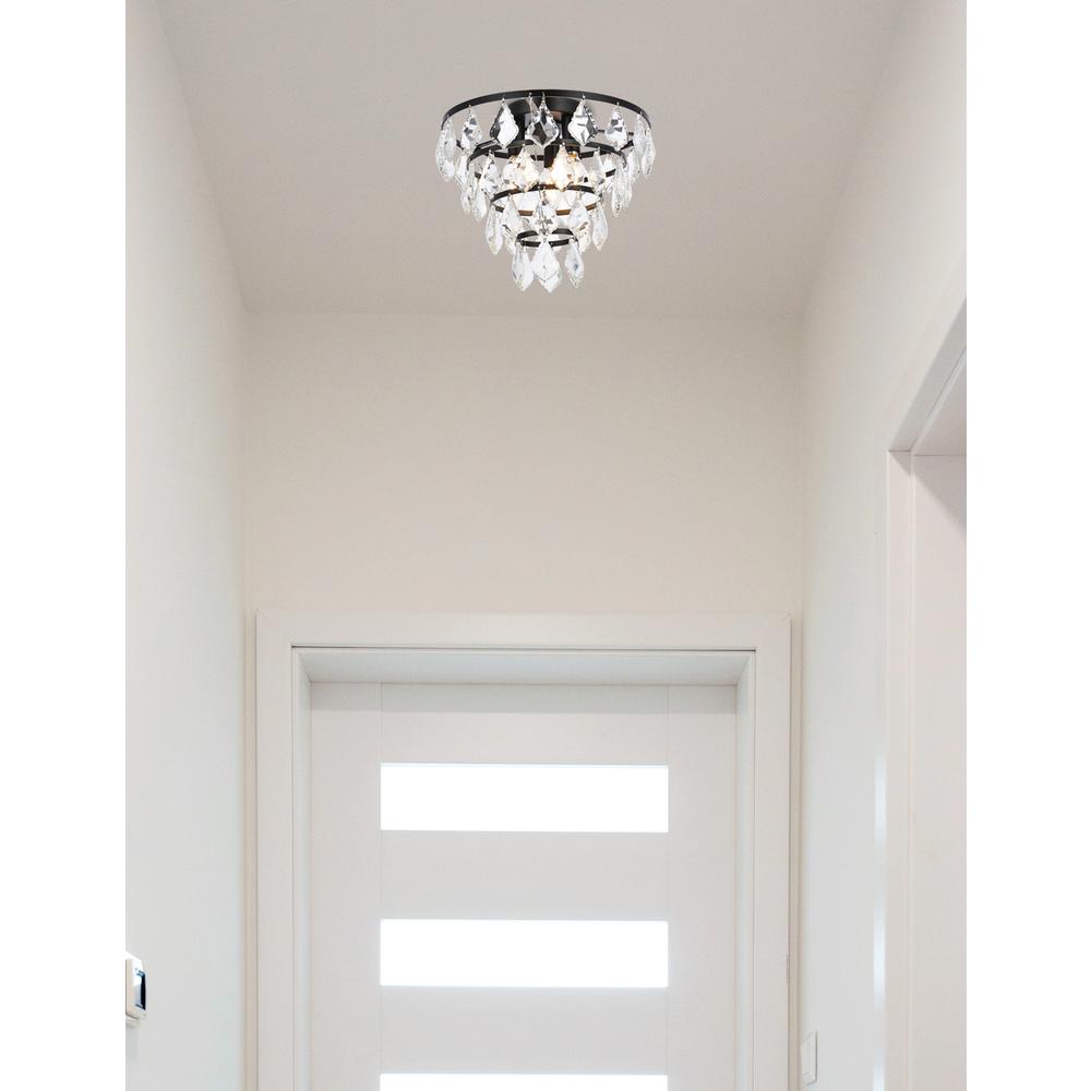Ella 12 inch flush mount in black. Picture 8