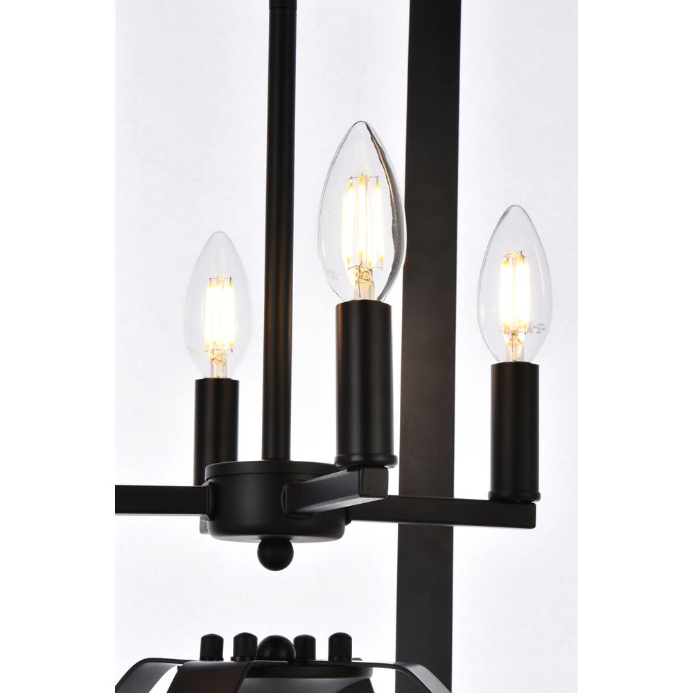 Hoffman 4 lights pendant in black. Picture 4