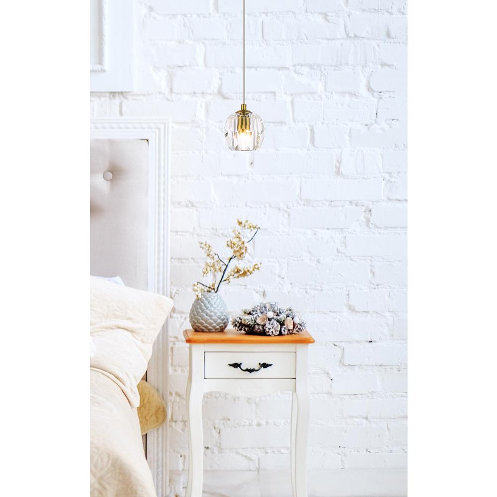 Eren 1 light Gold pendant. Picture 7