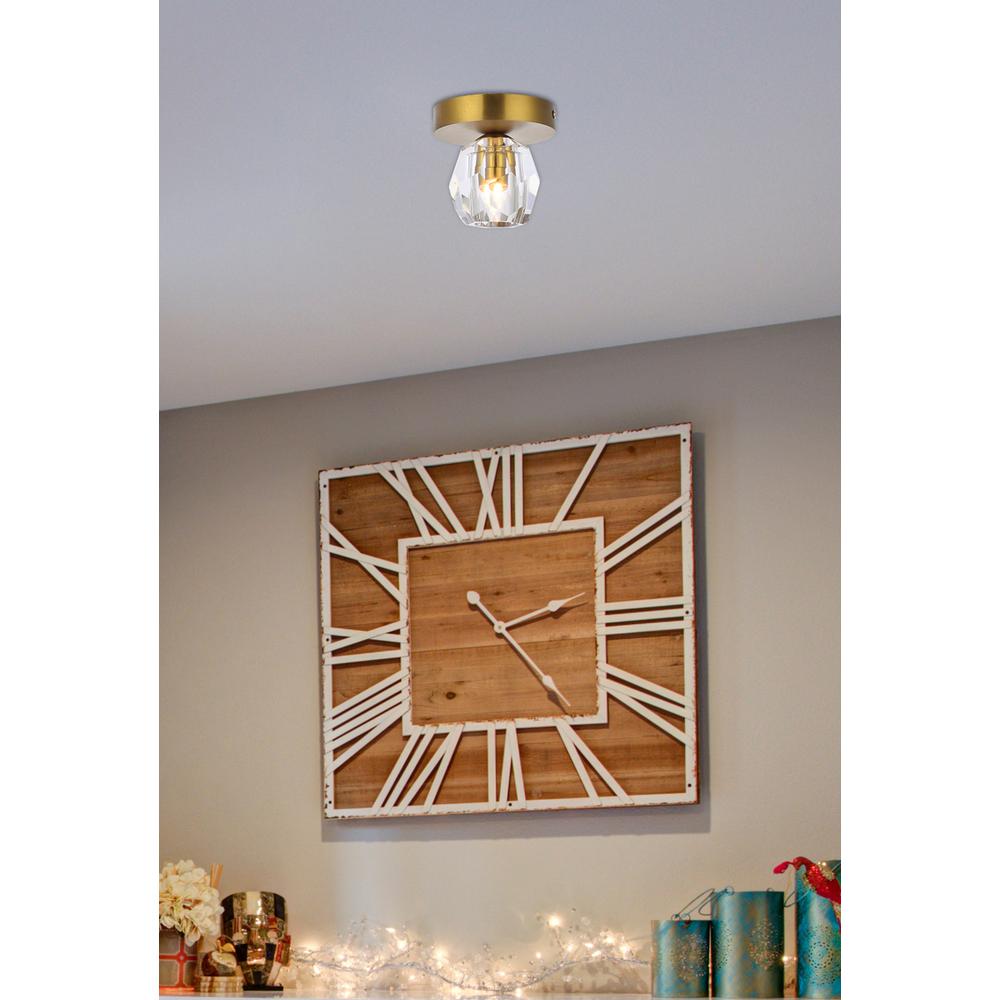Eren 1 light gold flush mount. Picture 6
