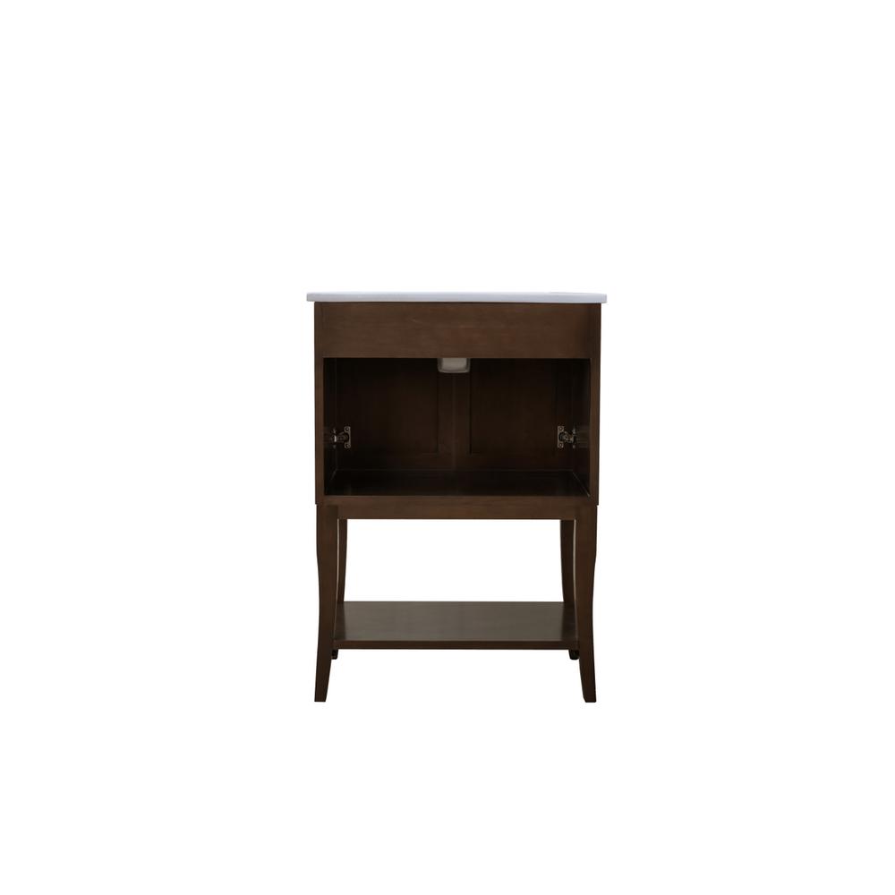 2 Doors Cabinet 24 In. X 18 In. X 34 In. In Antique Coffee. Picture 7