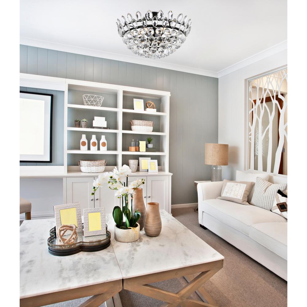 Emilia 20 inch flush mount in black. Picture 8