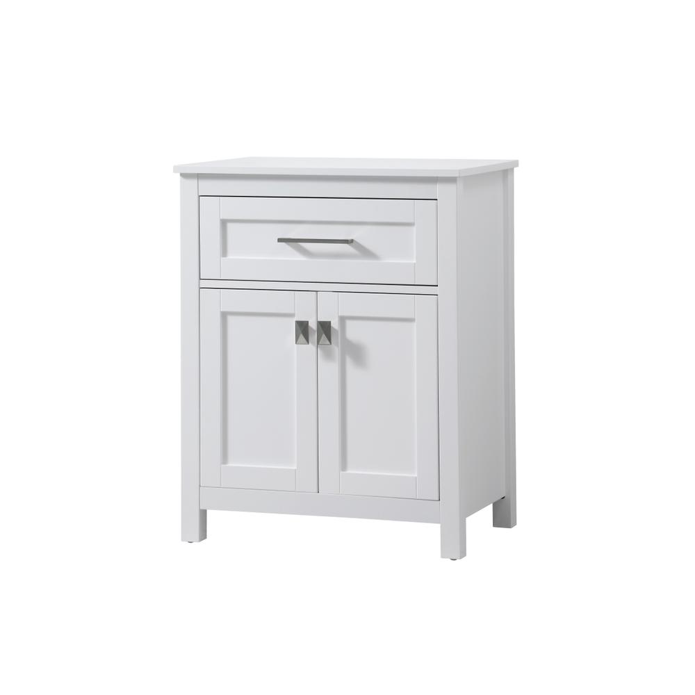24 Inch Wide Bathroom Storage Freestanding Cabinet In White. Picture 2