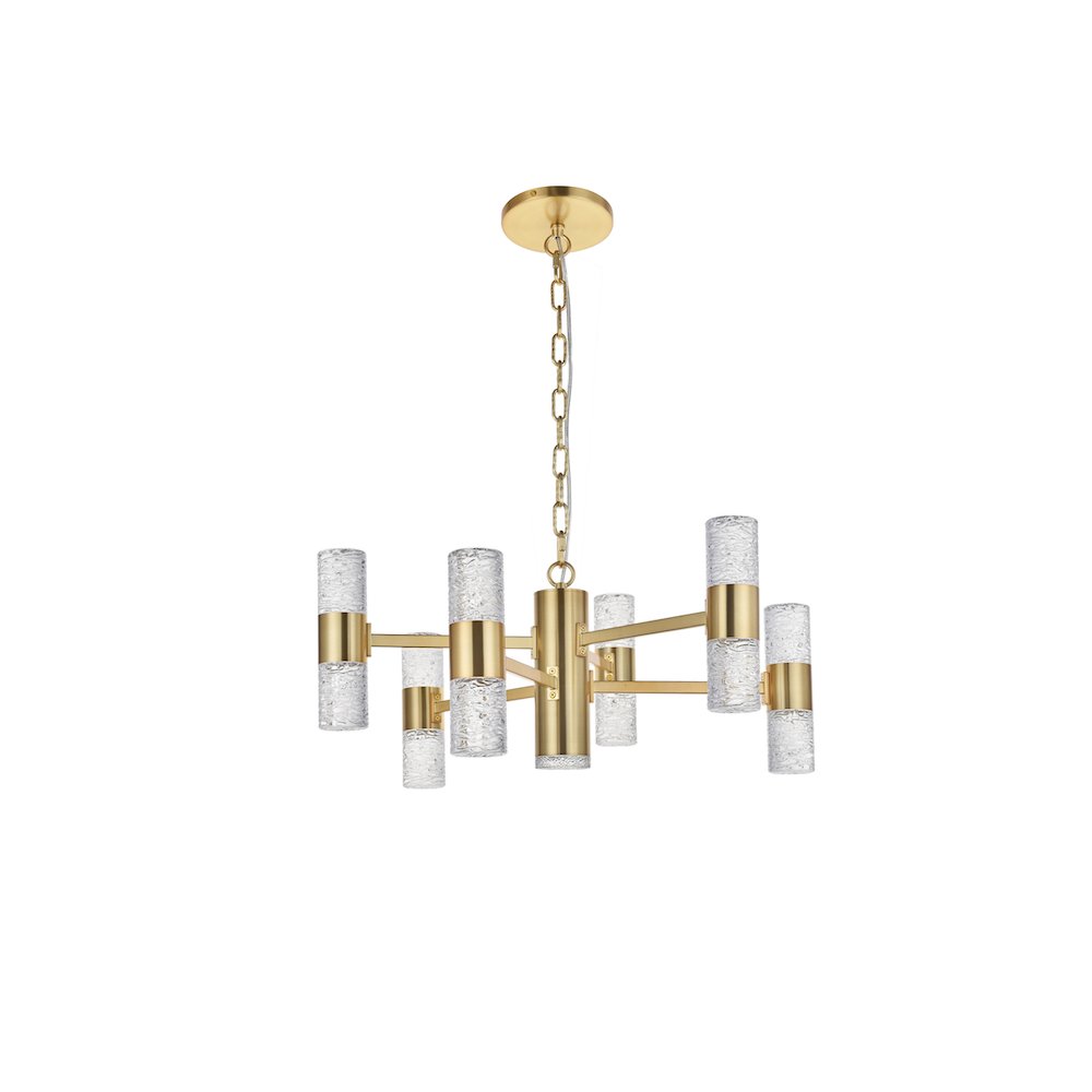 Vega 13 Light Gold Led Pendant. Picture 5