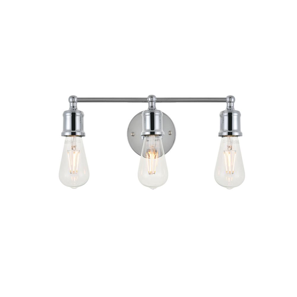 Serif 3 light chrome Wall Sconce. Picture 1