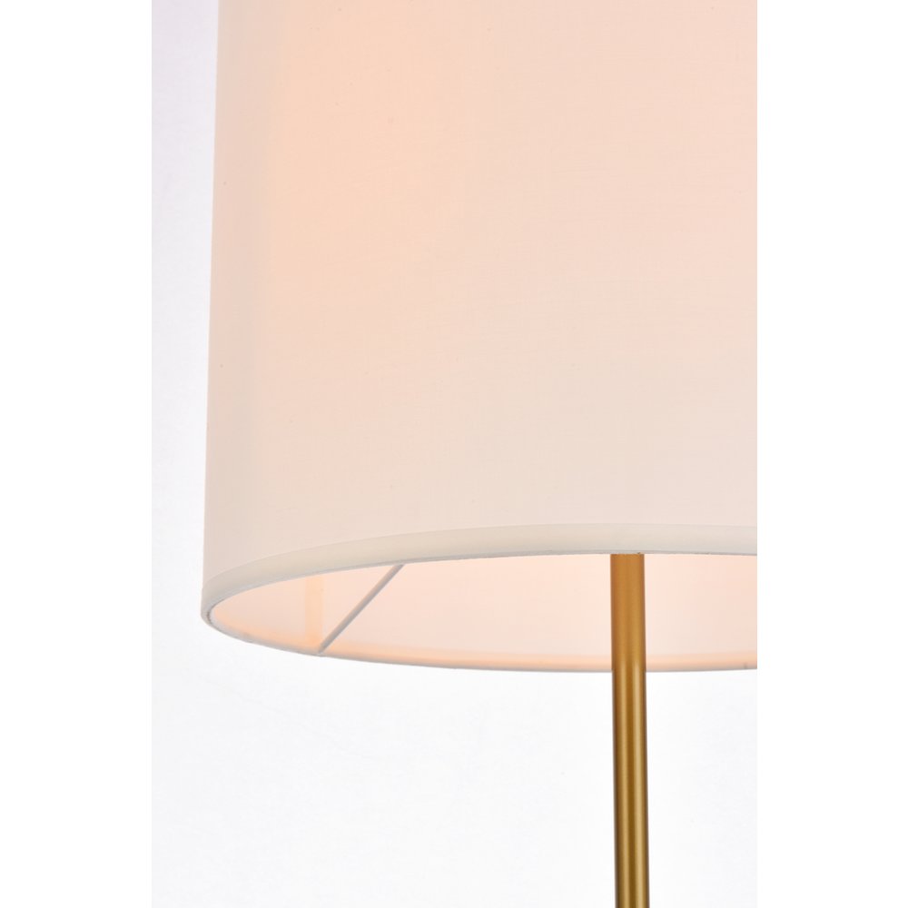 Ines Floor Lamp In Brass. Picture 4