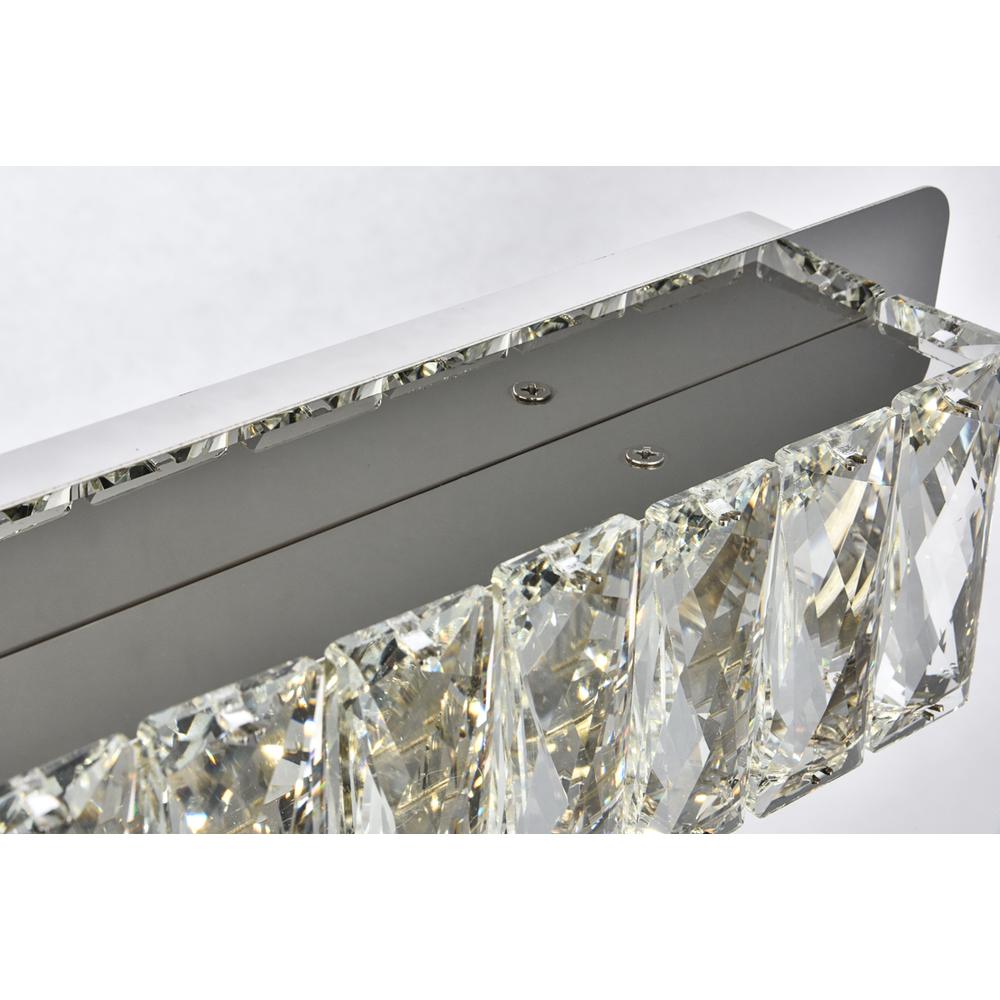 Monroe Integrated Led Chip Light Chrome Wall Sconce Clear Royal Cut Crystal. Picture 6