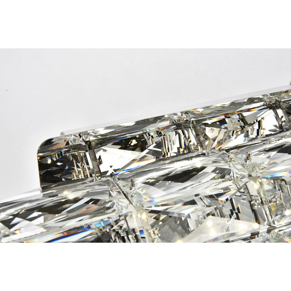 Valetta Integrated Led Chip Light Chrome Wall Sconce Clear Royal Cut Crystal. Picture 4