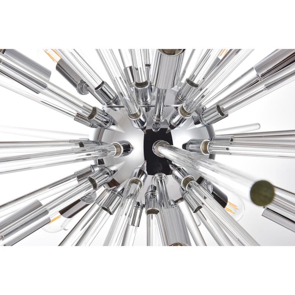 Sienna 36 inch crystal rod pendant in chrome. Picture 4