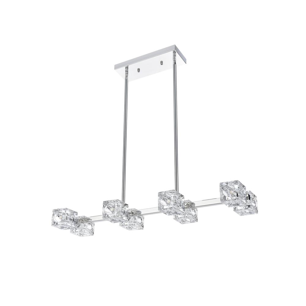 Lyra 30 inch Pendant Light in Chrome. Picture 6