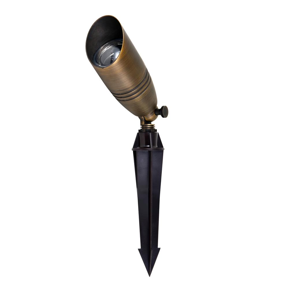 Outdoor Cast Brass spot light 3"w x 8.5"h. Picture 2