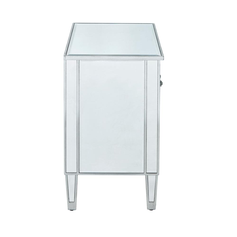 Cabinet 2 doors 24in. W x 16in. D x 26in. H in antique silver paint. Picture 2