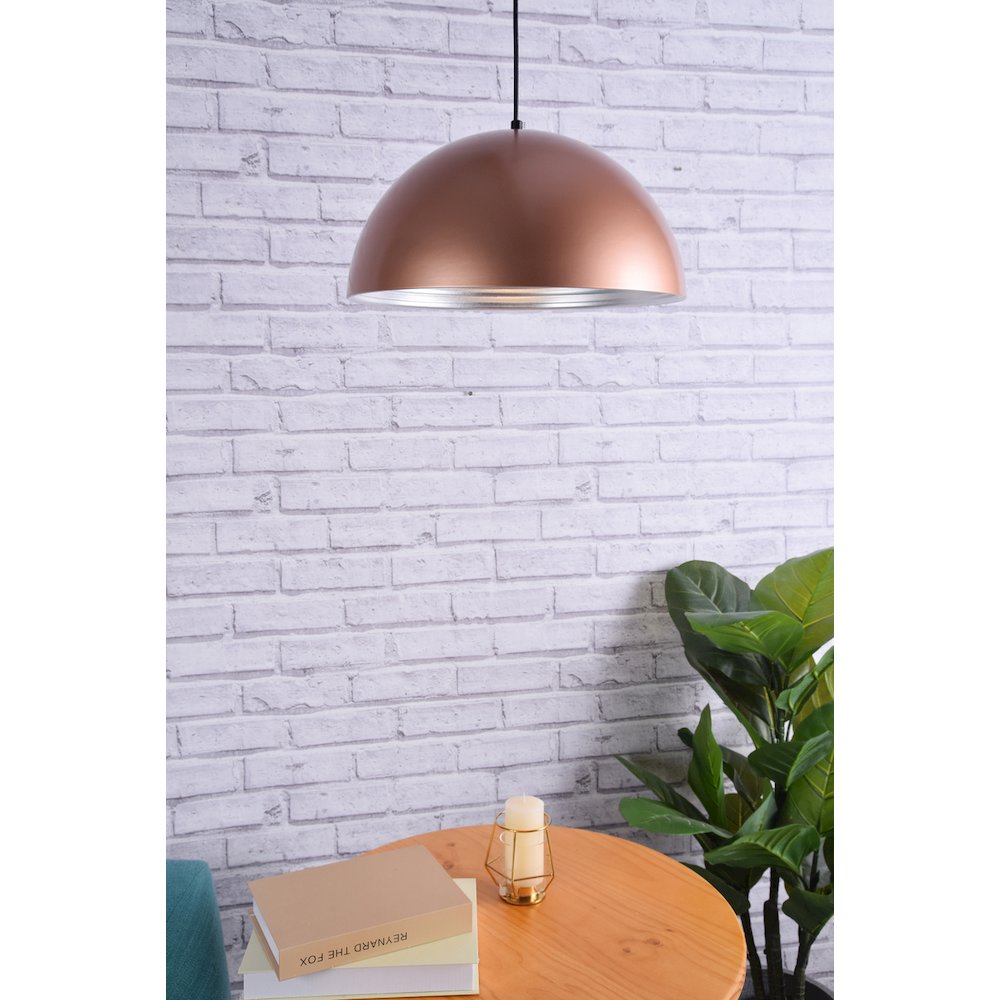 Circa 1 Light Honey Gold Pendant. Picture 8