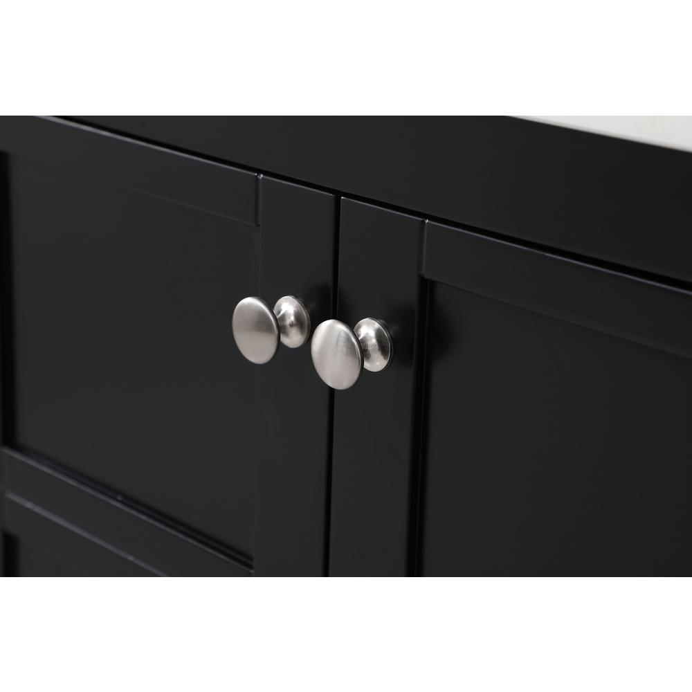 30 inch Single Bathroom Vanity in Black with Backsplash. Picture 12