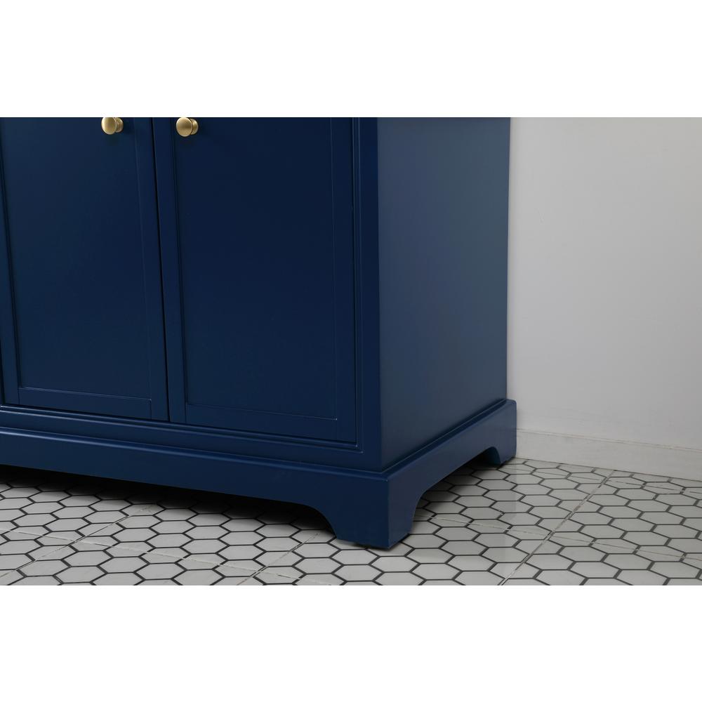 72 inch double bathroom vanity in blue. Picture 6