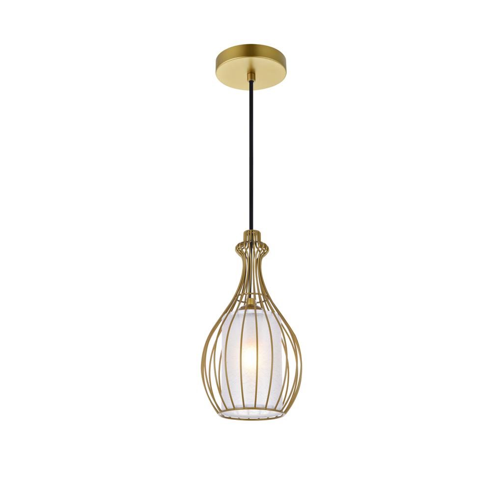 Miya 1 Light Brass Pendant. Picture 2