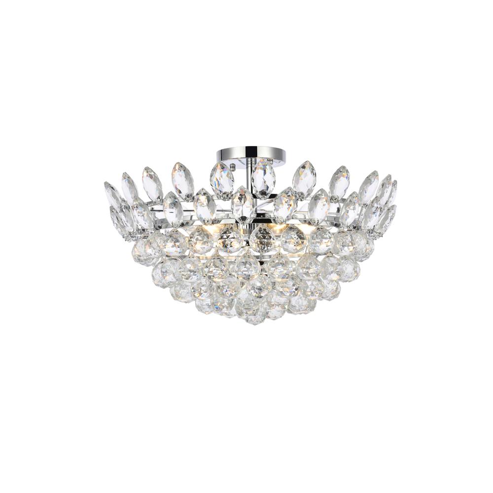 Emilia 20 inch flush mount in chrome. Picture 1