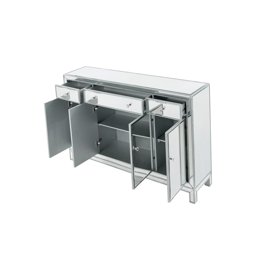 Buffet Cabinet 3 Drawers 4 Doors 56In. W X 13In. D X 36In. H In Antique. Picture 2