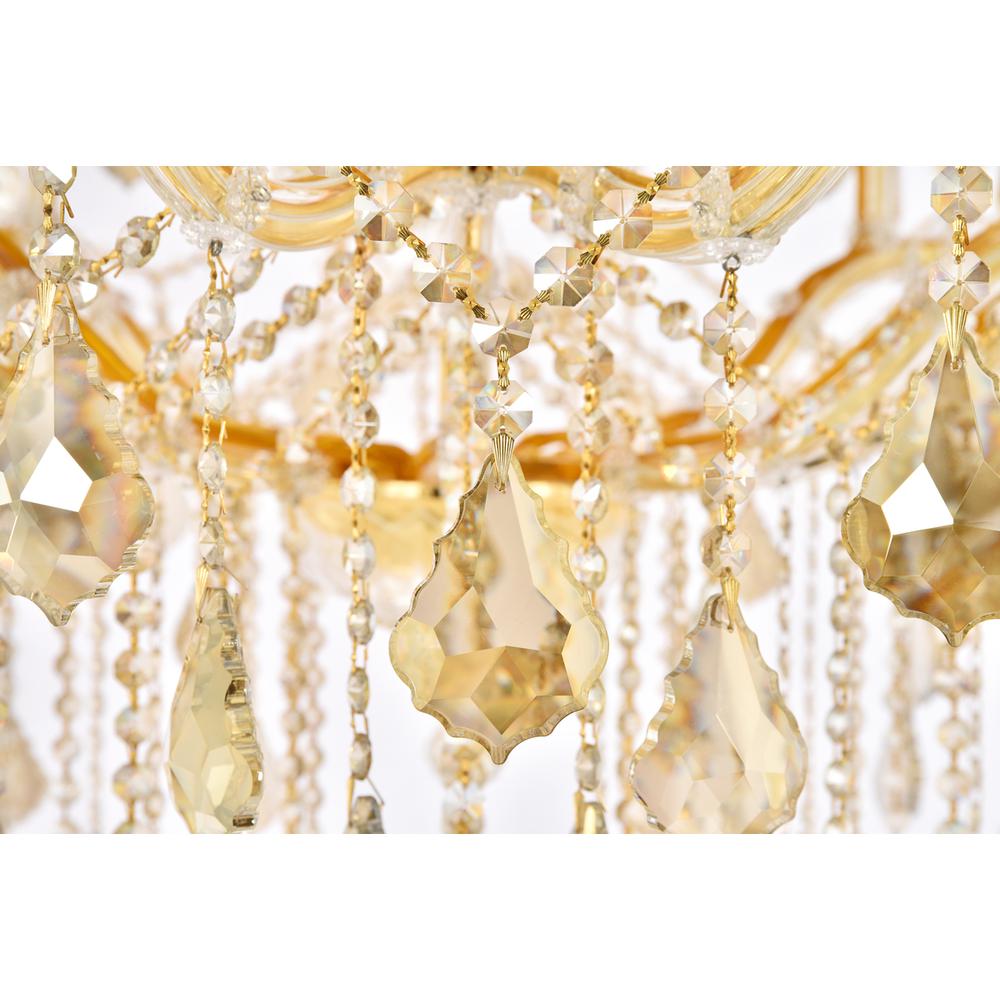 Maria Theresa 49 light Gold Chandelier Golden Teak (Smoky) Royal Cut Crystal. Picture 5