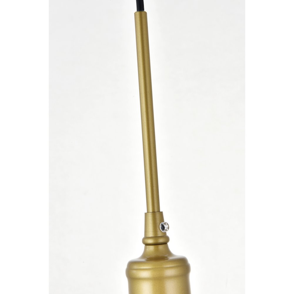 Waltz 5 Light Brass Pendant. Picture 11