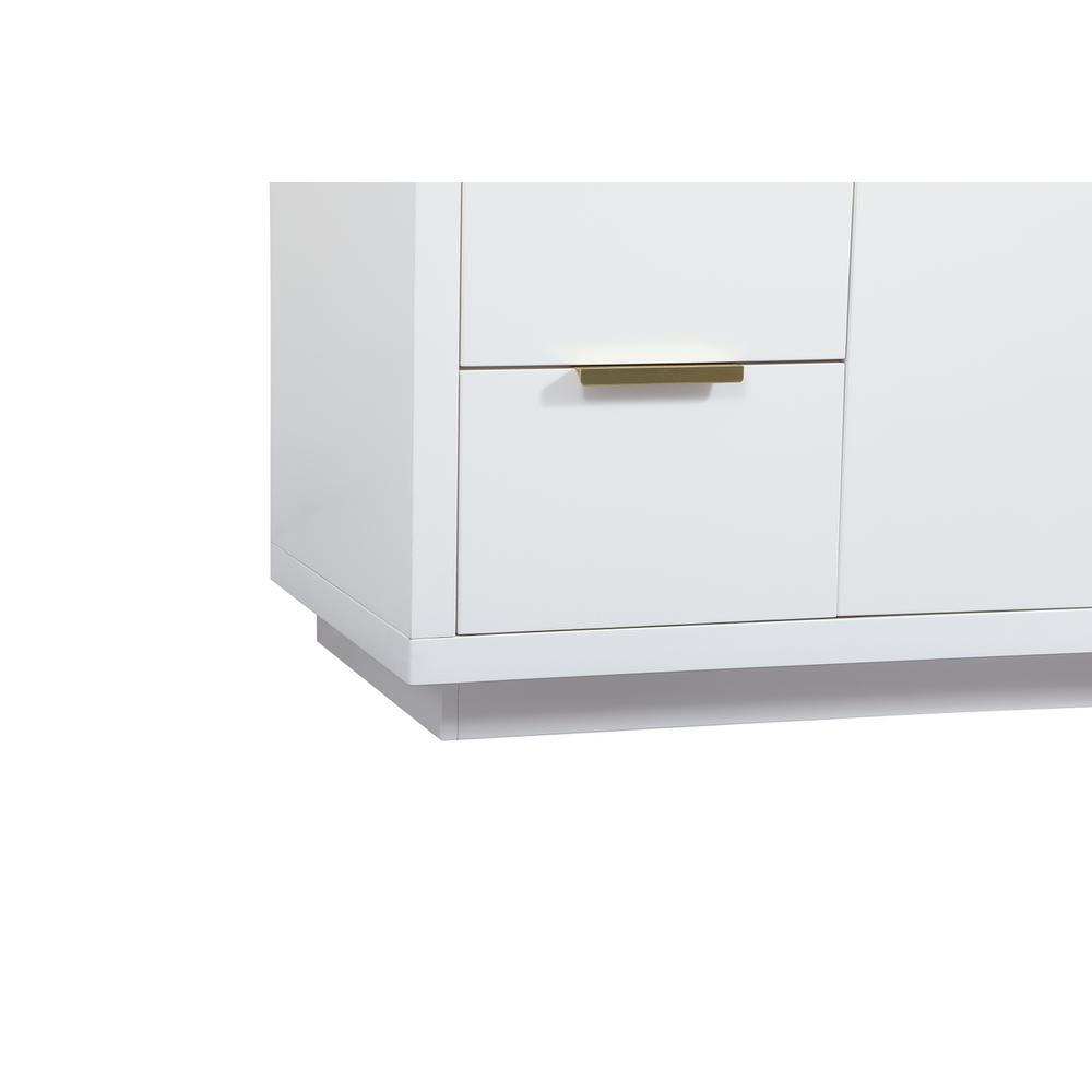 60 inch Single bathroom vanity in white. Picture 13