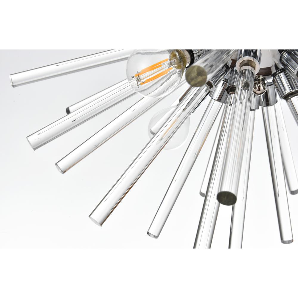 Sienna 18 Inch Crystal Rod Wall Sconce In Chrome. Picture 6