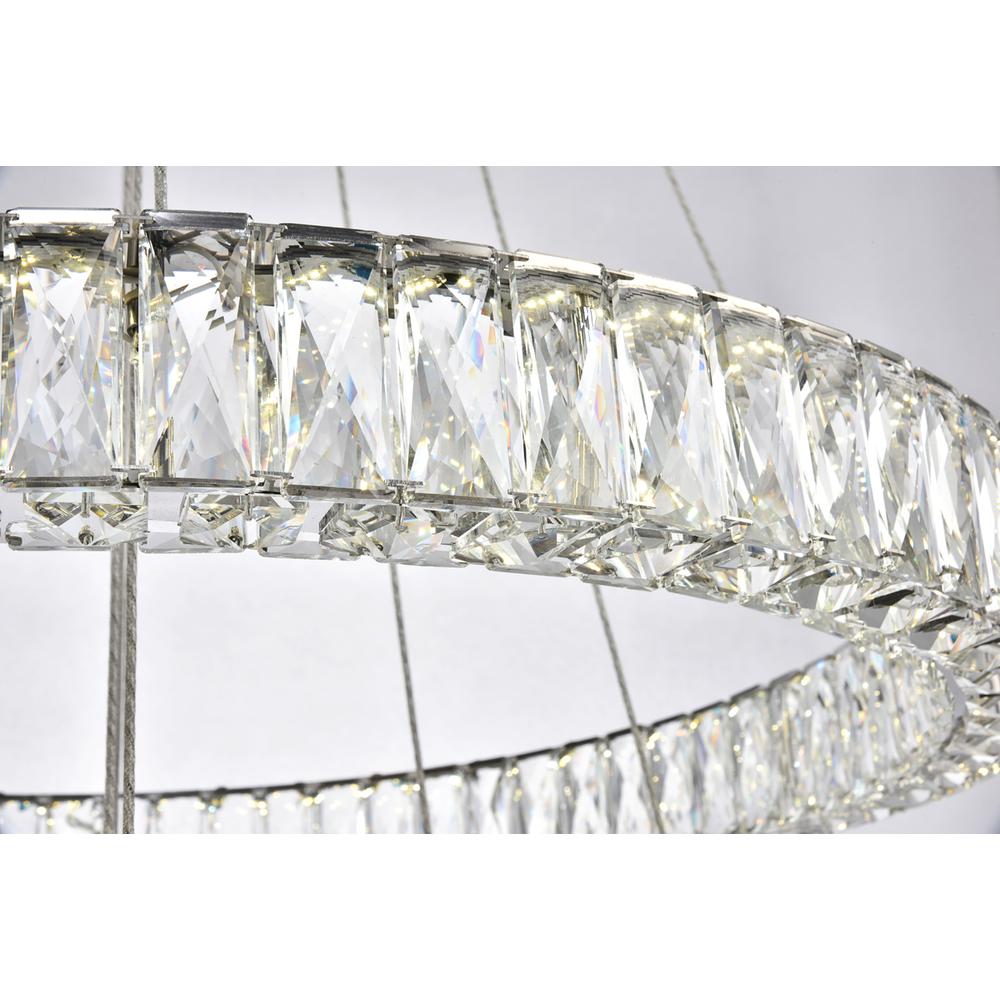 Monroe Integrated LED chip light Chrome Chandelier Clear Royal Cut Crystal. Picture 4