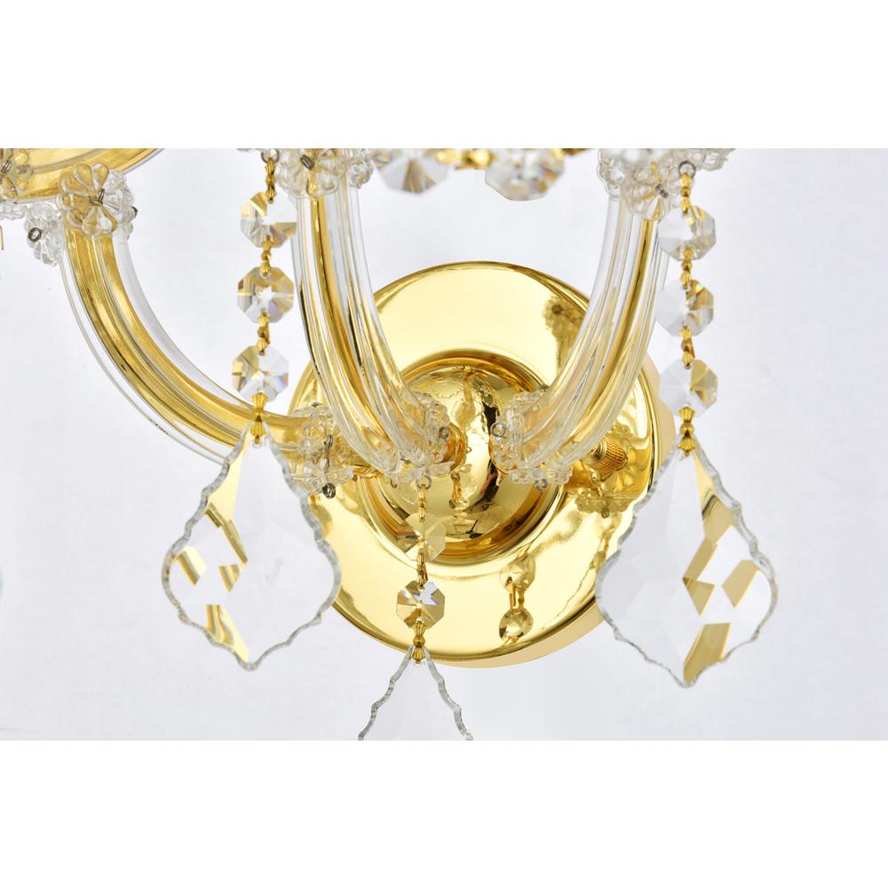 Maria Theresa 7 light Gold Wall Sconce Clear Royal Cut Crystal. Picture 4