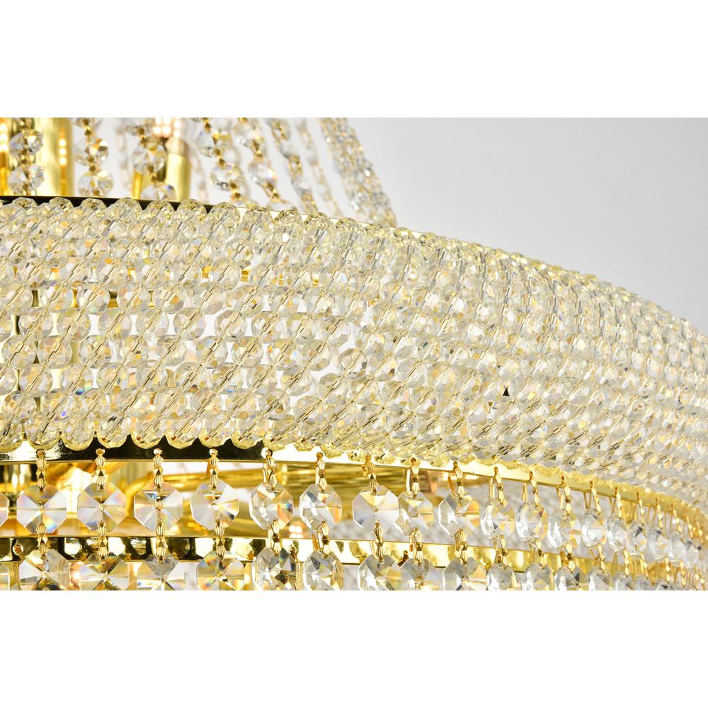 Primo 14 light Gold Chandelier Clear Royal Cut Crystal. Picture 2