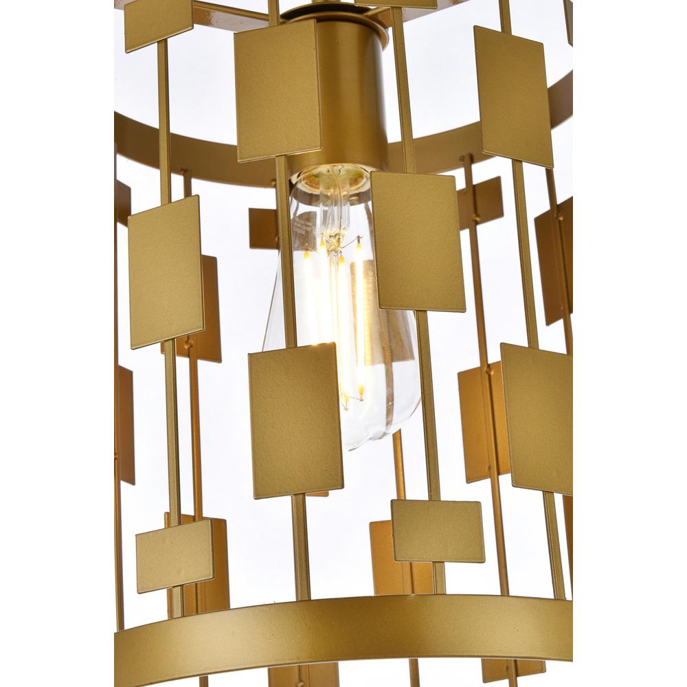 Levante 1 light pendant in brass. Picture 4