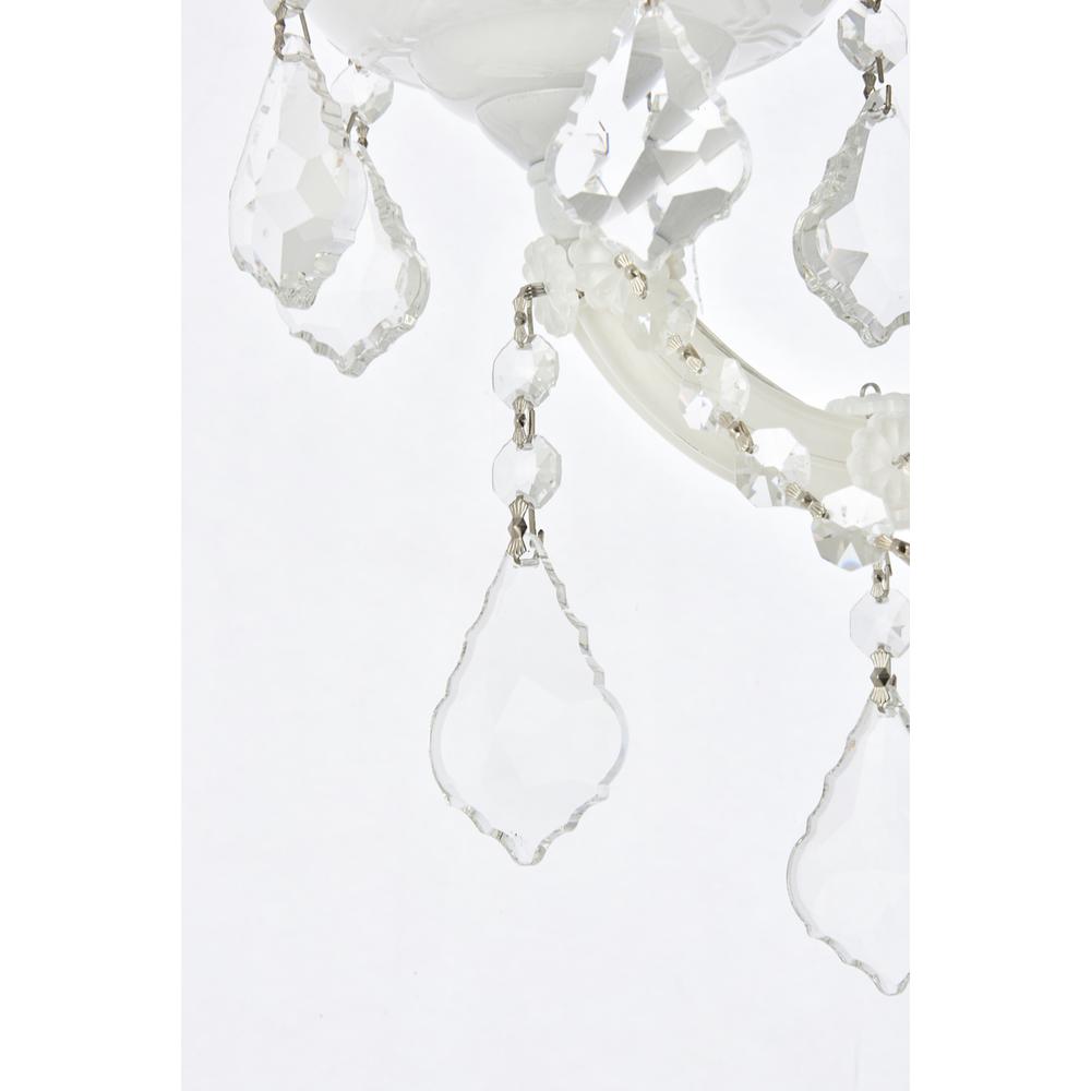 Maria Theresa 3 light white Wall Sconce Clear Royal Cut Crystal. Picture 3