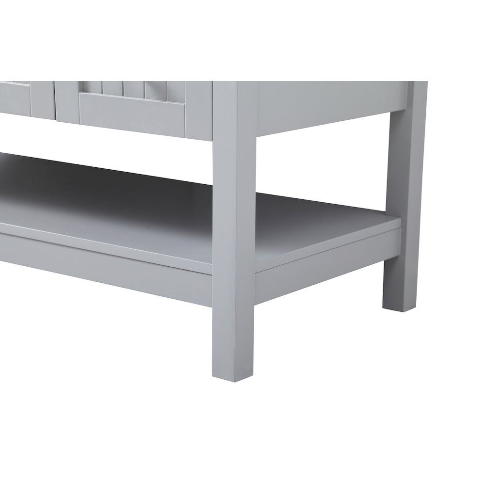 48 Inch Vessel Sink Bathroom Vanity In Gray. Picture 12