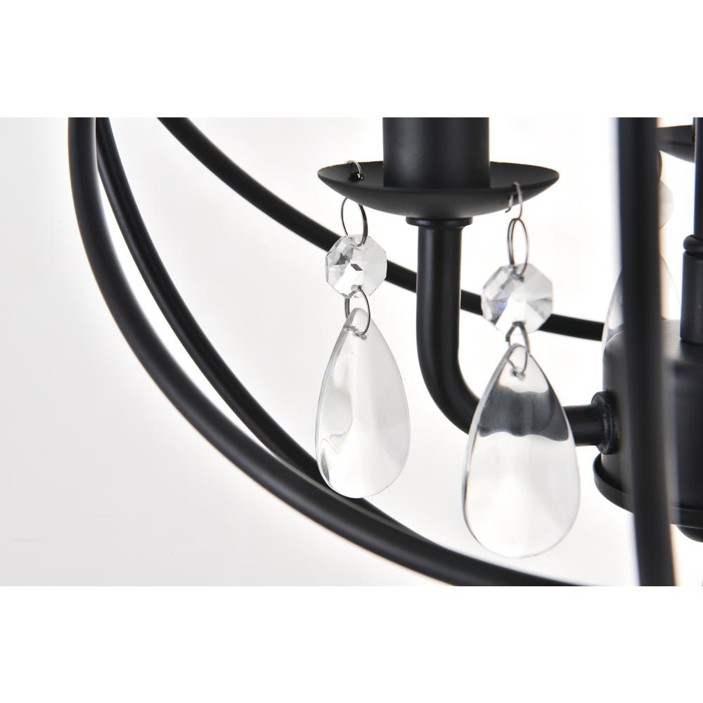 Wallace 3 light Matte Black Pendant. Picture 10
