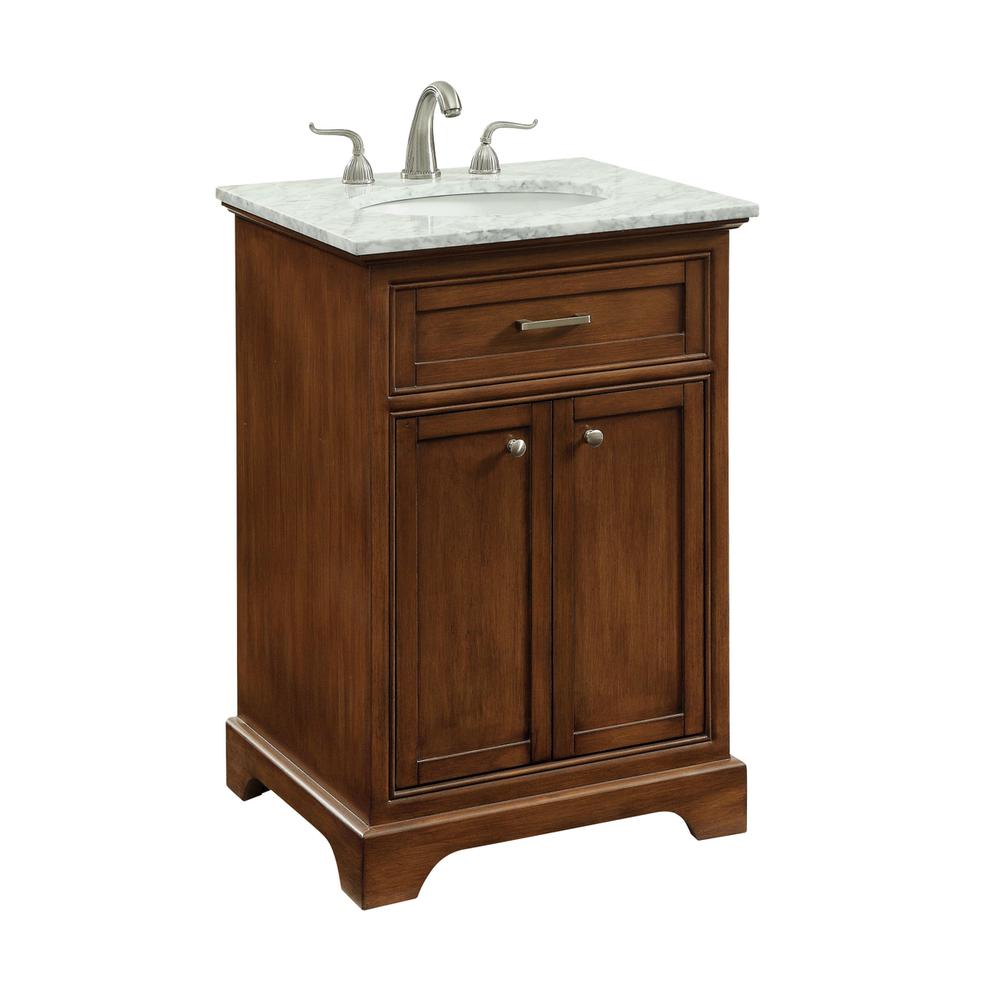 24 In. Single Bathroom Vanity Set In Teak. Picture 11