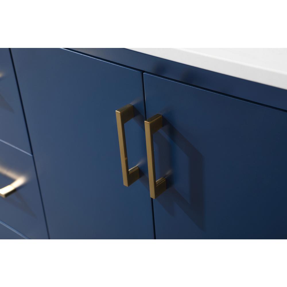 60 Inch Double Bathroom Vanity In Blue. Picture 12